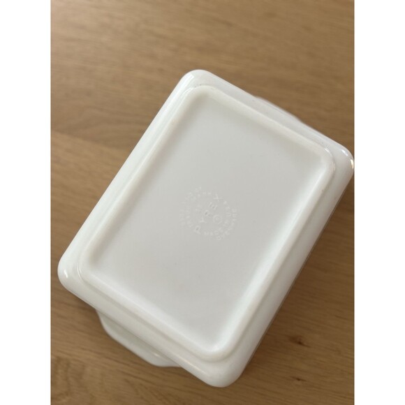 Pyrex Amish Butterprint Turquoise 0503 1.5 Qt Casserole & 0501 Refrigerator Dish - Picture 5 of 11